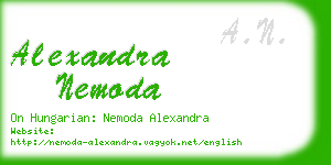 alexandra nemoda business card